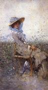 Nicolae Grigorescu Woman in the Garden china oil painting artist